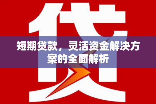 神农架短期贷款，灵活资金解决方案的全面解析