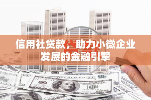 神农架信用社贷款，助力小微企业发展的金融引擎