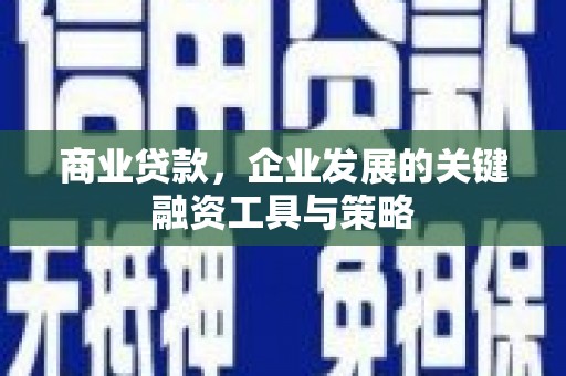神农架商业贷款，企业发展的关键融资工具与策略