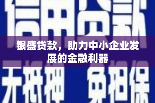 神农架银盛贷款，助力中小企业发展的金融利器