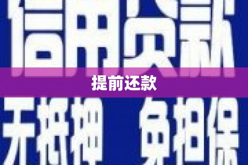 神农架提前还款