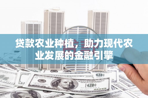 神农架贷款农业种植，助力现代农业发展的金融引擎