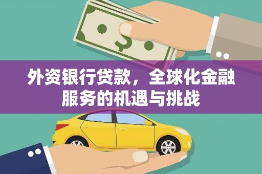 神农架外资银行贷款，全球化金融服务的机遇与挑战