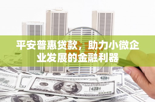 神农架平安普惠贷款，助力小微企业发展的金融利器