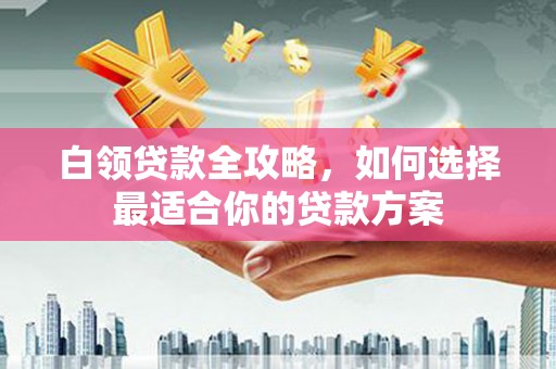 神农架白领贷款全攻略，如何选择最适合你的贷款方案